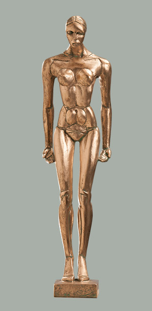 Figura de bronce pulido. 2014. 53cm