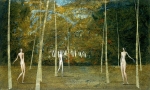  Sensualidad en el bosque | 1300x900. Acrílico. 1994