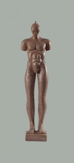  Terracotta male figure. 2009. 38cm.
