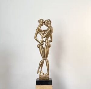 Escultura de bronze 45cm