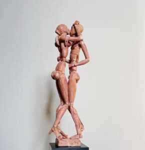 Escultura de terracota 30cm